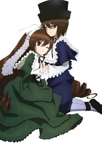 Rating: Safe Score: 0 Tags: 2girls auto_tagged blue_dress brown_hair dress drill_hair frills green_dress hat holding_hands image long_hair long_sleeves multiple_girls one_eye_closed pair pantyhose red_eyes short_hair siblings sisters smile souseiseki suiseiseki top_hat twins very_long_hair User: admin