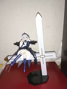 Rating: Safe Score: 0 Tags: 1girl bangs black_ribbon black_wings boots doll dress frills hairband holding_weapon long_hair long_sleeves ribbon silver_hair sitting solo suigintou weapon wings User: admin