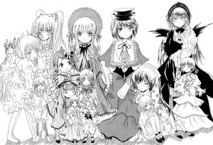 Rating: Safe Score: 0 Tags: 6+girls blush dress everyone frills greyscale hairband hat hina_ichigo image kanaria long_sleeves looking_at_viewer monochrome multiple multiple_girls shinku siblings smile souseiseki suigintou suiseiseki tagme top_hat very_long_hair wings User: admin