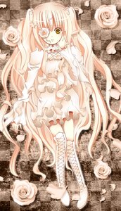 Rating: Safe Score: 0 Tags: 1girl black_flower black_rose blonde_hair boots doll_joints dress eyepatch flower frills image joints kirakishou knee_boots long_hair pink_flower pink_hair pink_rose rose rose_petals solo thorns very_long_hair vines white_flower white_rose yellow_eyes yellow_rose User: admin