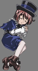 Rating: Safe Score: 0 Tags: 1girl black_footwear boots bow capelet closed_eyes frills full_body hat image long_sleeves pantyhose short_hair smile solo souseiseki transparent_background white_legwear User: admin