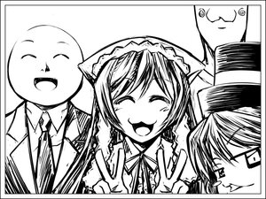 Rating: Safe Score: 0 Tags: 2girls :3 animal_ears black_border border cat_ears circle_cut closed_eyes greyscale image long_hair monochrome multiple_girls open_mouth pair smile souseiseki suiseiseki v User: admin