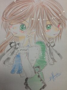 Rating: Safe Score: 0 Tags: artist_name frills green_eyes heterochromia image long_hair long_sleeves looking_at_viewer pair short_hair siblings signature simple_background sisters smile souseiseki suiseiseki traditional_media watercolor_(medium) User: admin