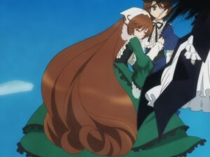 Rating: Safe Score: 0 Tags: 2girls apron blue_dress blurry blurry_foreground brown_hair depth_of_field dress green_dress hat image long_hair long_sleeves monster_girl multiple_girls outdoors pair souseiseki suiseiseki very_long_hair User: admin
