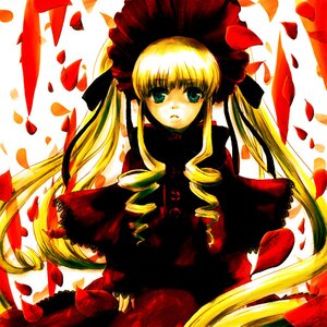 Rating: Safe Score: 0 Tags: 1girl bangs blonde_hair bonnet dress drill_hair flower image long_hair long_sleeves looking_at_viewer petals rose rose_petals shinku sidelocks solo twin_drills twintails very_long_hair User: admin