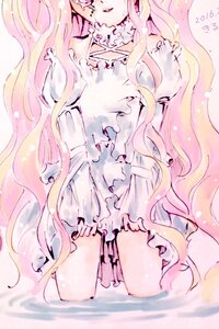 Rating: Safe Score: 0 Tags: 1girl blonde_hair closed_eyes dress facing_viewer frilled_dress frills gradient_hair image kirakishou long_hair pink_hair solo very_long_hair wavy_hair white_dress User: admin