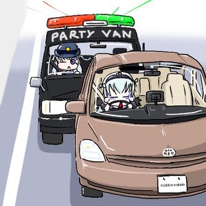 Rating: Safe Score: 0 Tags: 2girls barasuishou car driving ground_vehicle hat image motor_vehicle multiple_girls pair police police_uniform policewoman suigintou uniform User: admin