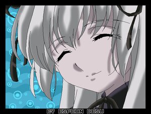 Rating: Safe Score: 0 Tags: 1girl black_border black_ribbon border circle_cut close-up closed_eyes face hair_ribbon image letterboxed pillarboxed ribbon smile solo suigintou windowboxed User: admin