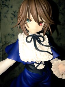 Rating: Safe Score: 0 Tags: 1girl black_ribbon blue_dress brown_hair doll dress expressionless frills heterochromia long_sleeves looking_at_viewer neck_ribbon red_eyes ribbon short_hair solo souseiseki suiseiseki User: admin