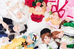 Rating: Safe Score: 0 Tags: 6+girls blonde_hair bonnet bow brown_hair closed_eyes dress flower hair_ornament hat hina_ichigo kanaria long_hair mini_hat mini_top_hat multiple_cosplay multiple_girls pink_bow rose shinku siblings sisters souseiseki suigintou suiseiseki tagme top_hat twins User: admin