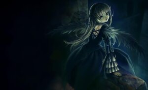 Rating: Safe Score: 0 Tags: 1girl black_dress black_wings dark dress frills gothic_lolita image lolita_fashion long_hair long_sleeves looking_at_viewer looking_back red_eyes ribbon solo suigintou very_long_hair wings User: admin