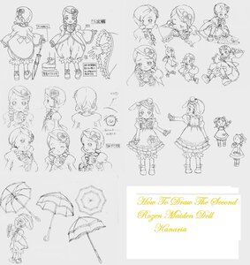 Rating: Safe Score: 0 Tags: 1girl dress food frills hair_ornament hat image kanaria short_hair smile solo standing umbrella User: admin