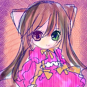 Rating: Safe Score: 0 Tags: 1girl bow bowtie brown_hair chain-link_fence dress fence image long_hair long_sleeves looking_at_viewer outdoors plaid_background smile solo suiseiseki upper_body very_long_hair yellow_bow User: admin