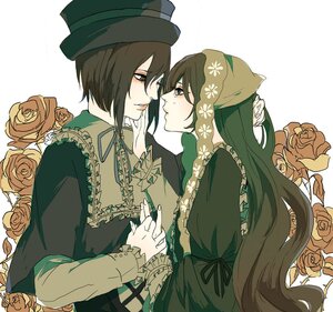 Rating: Safe Score: 0 Tags: 2girls brown_hair dress eye_contact flower green_dress green_hair hat holding_hands image long_hair looking_at_another multiple_girls pair pink_rose red_flower red_rose rose short_hair souseiseki suiseiseki white_rose yellow_flower yellow_rose yuri User: admin