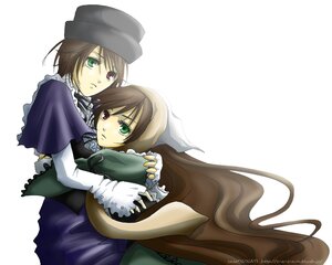 Rating: Safe Score: 0 Tags: 2girls auto_tagged blue_dress brown_hair dress green_dress green_eyes hat head_scarf heterochromia hug image long_hair long_sleeves looking_at_viewer multiple_girls pair red_eyes short_hair siblings sisters souseiseki suiseiseki twins very_long_hair User: admin