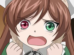 Rating: Safe Score: 0 Tags: 1girl black_ribbon blush brown_hair cat_ears clenched_hand close-up face fang green_eyes hair_ribbon image long_hair open_mouth paw_pose ribbon solo suiseiseki twin_braids User: admin