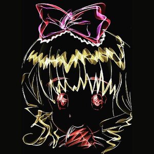 Rating: Safe Score: 0 Tags: 1girl black_background hat hinaichigo horror_(theme) image red_eyes short_hair solo teeth User: admin