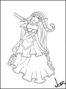 Rating: Safe Score: 0 Tags: 1girl black_border border dress frills greyscale hat image letterboxed long_hair long_sleeves looking_at_viewer monochrome pillarboxed solo suiseiseki very_long_hair white_background User: admin