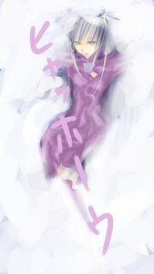 Rating: Safe Score: 0 Tags: 1girl barasuishou dress feathers image long_hair looking_at_viewer silver_hair solo very_long_hair yellow_eyes User: admin