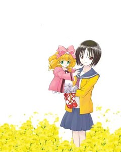 Rating: Safe Score: 0 Tags: 2girls blonde_hair bow dress flower green_eyes hair_bow hina_ichigo hinaichigo image kashiwaba_tomoe long_sleeves looking_at_viewer multiple_girls pink_bow school_uniform serafuku short_hair skirt smile solo standing User: admin