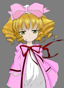 Rating: Safe Score: 0 Tags: 1girl blonde_hair bow dress drill_hair frills green_eyes hina_ichigo hinaichigo image looking_at_viewer pink_bow ribbon solo transparent_background User: admin