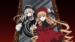 Rating: Safe Score: 0 Tags: 2girls blonde_hair blue_eyes dress drill_hair frills hairband image long_hair long_sleeves looking_at_viewer multiple_girls pair red_dress red_eyes ribbon shinku silver_hair smile suigintou twin_drills twintails very_long_hair User: admin