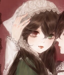 Rating: Safe Score: 0 Tags: 1girl blurry blurry_foreground brown_hair depth_of_field dress frills image imaizumi_kagerou long_hair long_sleeves looking_at_viewer solo suiseiseki upper_body wakasagihime User: admin