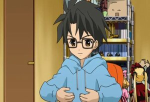 Rating: Safe Score: 0 Tags: 1boy black_hair brown_eyes glasses hinaichigo hood hoodie human image sakurada_jun screenshot shinku solo User: admin