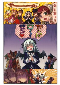 Rating: Safe Score: 0 Tags: 6+girls black_wings blonde_hair blush bonnet brown_hair closed_eyes comic doujinshi doujinshi_#114 dress frills hairband head_scarf heterochromia image long_hair long_sleeves multiple multiple_girls pink_hair shinku siblings silver_hair smile suigintou suiseiseki top_hat twintails wings User: admin