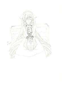 Rating: Safe Score: 0 Tags: 1girl animal_ears bangs bare_shoulders blush closed_eyes closed_mouth dress eyebrows_visible_through_hair facing_viewer hair_between_eyes image long_hair long_sleeves monochrome sleeveless sleeveless_dress smile solo striped suiseiseki vertical_stripes very_long_hair white_background User: admin