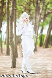 Rating: Safe Score: 0 Tags: 1girl blurry blurry_background blurry_foreground boots depth_of_field dress frills full_body high_heels kirakishou photo solo standing web_address white_dress white_footwear white_hair white_theme User: admin