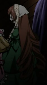 Rating: Safe Score: 0 Tags: 1girl apron dress green_dress head_scarf image long_hair long_sleeves maid solo suiseiseki very_long_hair User: admin