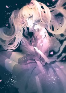 Rating: Safe Score: 0 Tags: 1girl blonde_hair flower hair_ornament image kirakishou long_hair petals skirt solo twintails User: admin