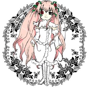 Rating: Safe Score: 0 Tags: 1girl boots cross-laced_footwear dress flower hair_flower hair_ornament image kirakishou knee_boots long_hair pink_hair rose smile solo thorns very_long_hair vines User: admin
