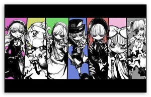 Rating: Safe Score: 0 Tags: 6+girls bow dress hat image izayoi_sakuya letterboxed monochrome multiple multiple_girls short_hair tagme twin_braids wings User: admin