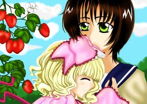 Rating: Safe Score: 0 Tags: 2girls apple bangs blonde_hair cherry closed_eyes cloud day food frills fruit grapes green_eyes hina_ichigo hinaichigo holding_fruit image kashiwaba_tomoe leaf multiple_girls school_uniform short_hair sky smile solo strawberry strawberry_hair_ornament tomato watermelon wavy_hair User: admin