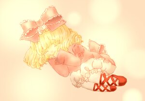 Rating: Safe Score: 0 Tags: 1girl blonde_hair bloomers bow closed_eyes fetal_position hair_bow hina_ichigo hinaichigo image lying on_side ribbon short_hair solo tears underwear User: admin