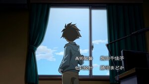 Rating: Safe Score: 0 Tags: 1boy black_hair curtains hood hood_down hoodie human indoors jacket sakurada_jun sky solo spiked_hair standing window User: admin