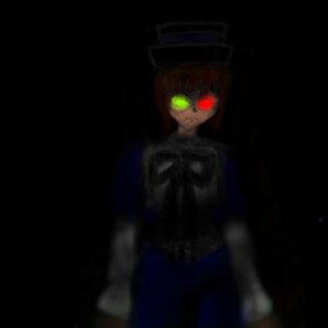 Rating: Safe Score: 0 Tags: 1girl black_background closed_mouth dark dress glowing_eyes green_eyes image long_sleeves looking_at_viewer red_eyes simple_background solo souseiseki User: admin