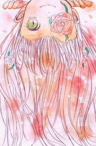 Rating: Safe Score: 0 Tags: 1girl braid closed_mouth floating_hair flower green_eyes image kanroji_mitsuri kirakishou long_hair looking_at_viewer mole_under_eye multicolored_hair petals pink_background pink_flower pink_hair portrait rose smile solo User: admin