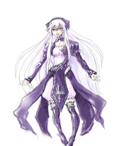Rating: Safe Score: 0 Tags: 1girl auto_tagged detached_collar dress flower frills full_body hairband image lolita_hairband long_hair long_sleeves looking_at_viewer pink_eyes rose simple_background solo standing suigintou very_long_hair white_background User: admin
