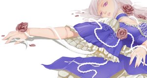 Rating: Safe Score: 0 Tags: 1girl blue_rose choker dress flower frills image long_hair open_mouth petals purple_eyes red_flower red_rose rose rose_petals short_hair solo striped suigintou User: admin