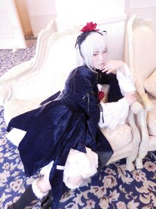 Rating: Safe Score: 0 Tags: 1girl closed_eyes curtains floral_print flower hair_ornament hairband japanese_clothes kimono long_sleeves short_hair solo suigintou white_hair User: admin