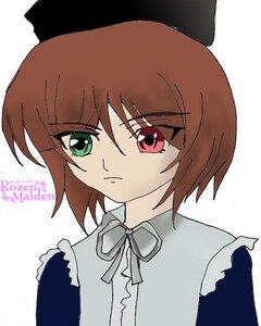 Rating: Safe Score: 0 Tags: 1girl auto_tagged bangs brown_hair closed_mouth eyebrows_visible_through_hair green_eyes hat heterochromia image long_sleeves looking_at_viewer red_eyes ribbon short_hair simple_background solo souseiseki white_background User: admin