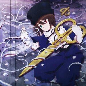 Rating: Safe Score: 0 Tags: 1boy brown_hair dress hat heterochromia image long_sleeves lying petals red_eyes short_hair solo souseiseki water User: admin