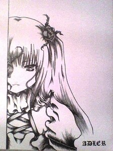 Rating: Safe Score: 0 Tags: 1girl crown dress image kirakishou long_hair purple_theme solo traditional_media User: admin