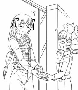 Rating: Safe Score: 0 Tags: 2girls ^_^ ^o^ blush closed_eyes greyscale hair_ribbon hinaichigo image long_hair monochrome multiple_girls open_mouth pair smile suigintou twintails User: admin