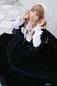 Rating: Safe Score: 0 Tags: 1girl artist_name bangs dress frills gothic_lolita lips lolita_fashion long_hair long_sleeves looking_at_viewer sitting smile solo suiseiseki umbrella User: admin