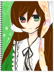 Rating: Safe Score: 0 Tags: 1girl bangs brown_hair closed_mouth dress green_eyes image long_hair looking_at_viewer ribbon shirt solo suiseiseki upper_body white_shirt User: admin