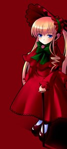 Rating: Safe Score: 0 Tags: 1girl bangs blonde_hair blue_eyes blush bonnet bow bowtie cane dress expressionless flower full_body green_bow green_neckwear image katsupisa lolita_fashion long_hair long_sleeves looking_at_viewer pantyhose pink_flower pink_rose red_background red_dress red_footwear rose rozen_maiden shinku shoes sidelocks simple_background solo standing twintails very_long_hair white_legwear User: admin
